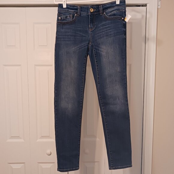 3/$18 - INC Blue Skinny Leg Regular Fit Jeans Size 4 - Picture 1 of 7